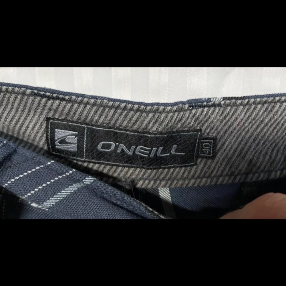 O'neill Blue Plaid Shorts - Picture 2 of 3